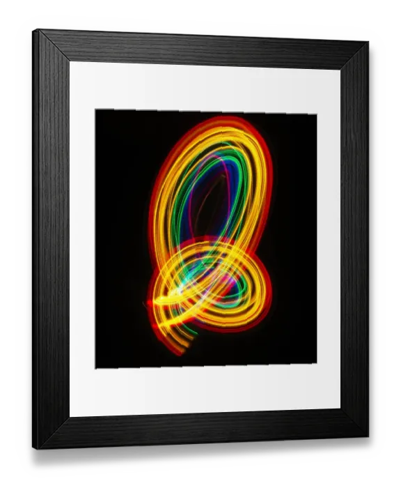 Framed Print : Traces of colored light Framed Print : Traces of colored light