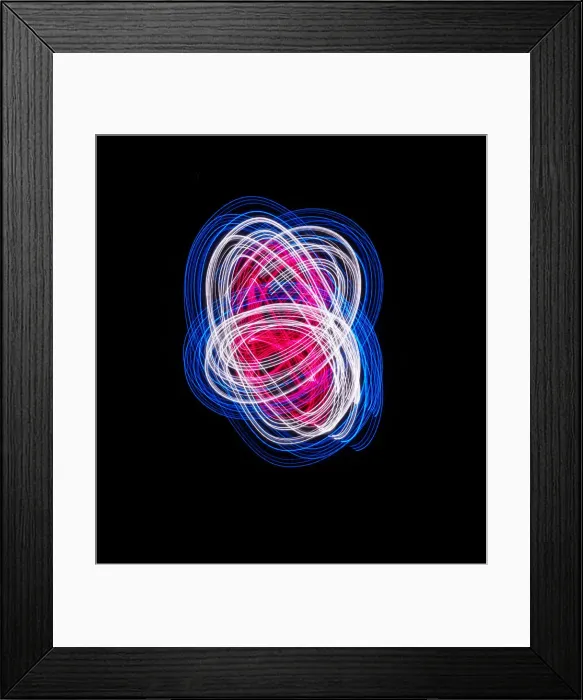 Framed Print : Traces of colored light Framed Print : Traces of colored light