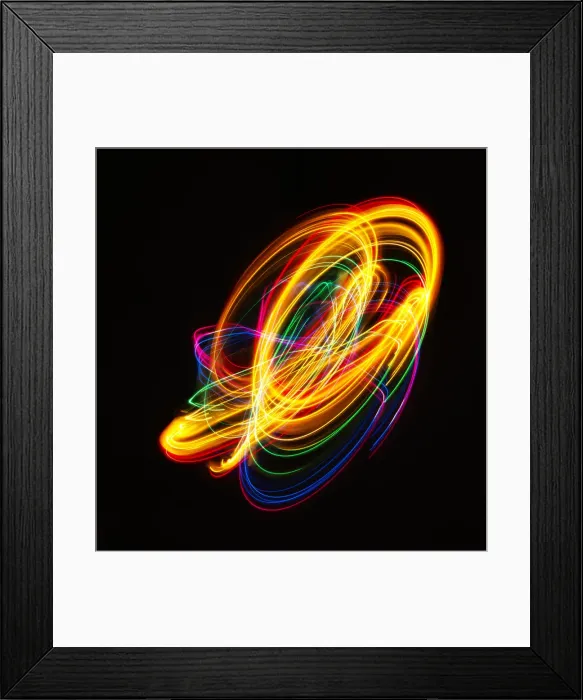 Framed Print : Traces of colored light Framed Print : Traces of colored light