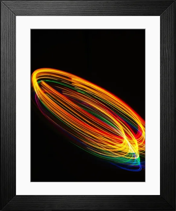 Framed Print : Traces of colored light Framed Print : Traces of colored light