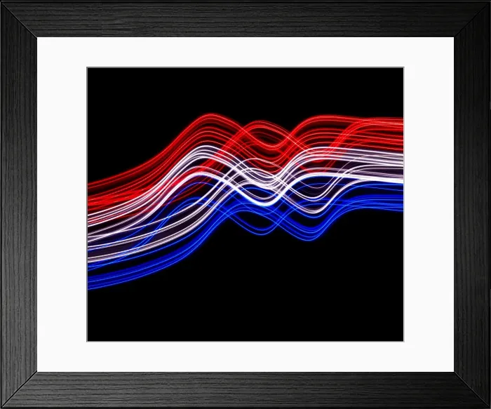 Framed Print : Traces of colored light Framed Print : Traces of colored light
