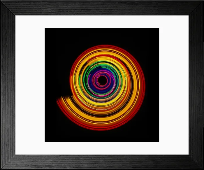 Framed Print : Traces of colored light Framed Print : Traces of colored light