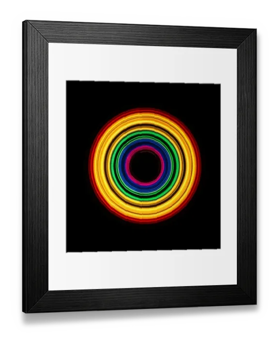Framed Print : Traces of colored light Framed Print : Traces of colored light