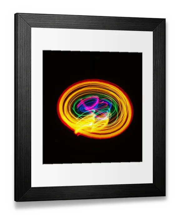 Framed Print : Traces of colored light Framed Print : Traces of colored light