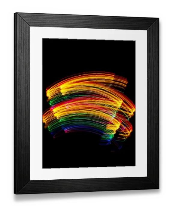 Framed Print : Traces of colored light Framed Print : Traces of colored light
