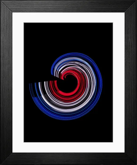 Framed Print : Traces of colored light Framed Print : Traces of colored light