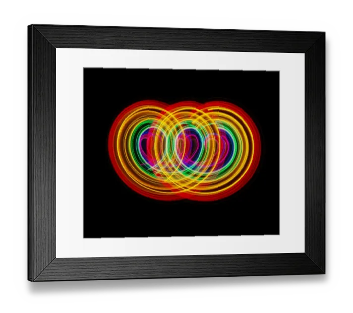 Framed Print : Traces of colored light Framed Print : Traces of colored light