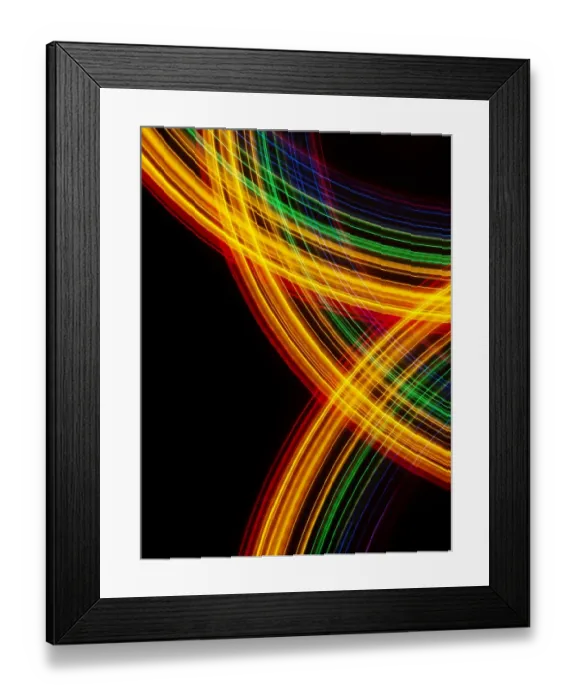 Framed Print : Traces of colored light Framed Print : Traces of colored light