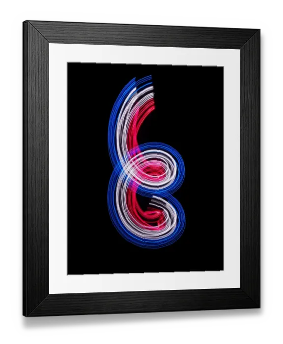 Framed Print : Traces of colored light Framed Print : Traces of colored light