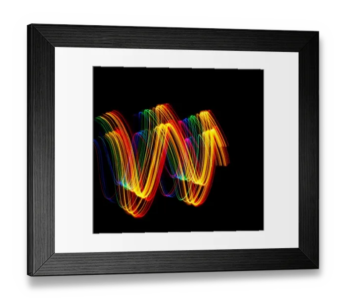 Framed Print : Traces of colored light Framed Print : Traces of colored light