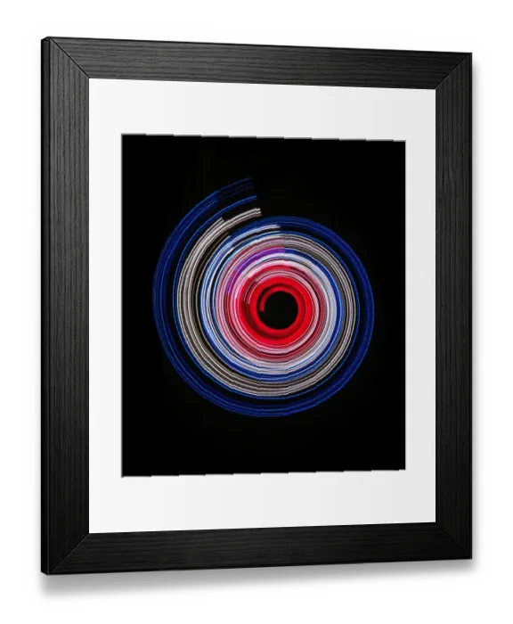 Framed Print : Traces of colored light Framed Print : Traces of colored light