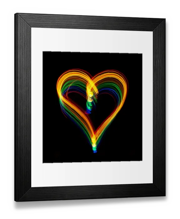 Framed Print : Traces of colored light Framed Print : Traces of colored light