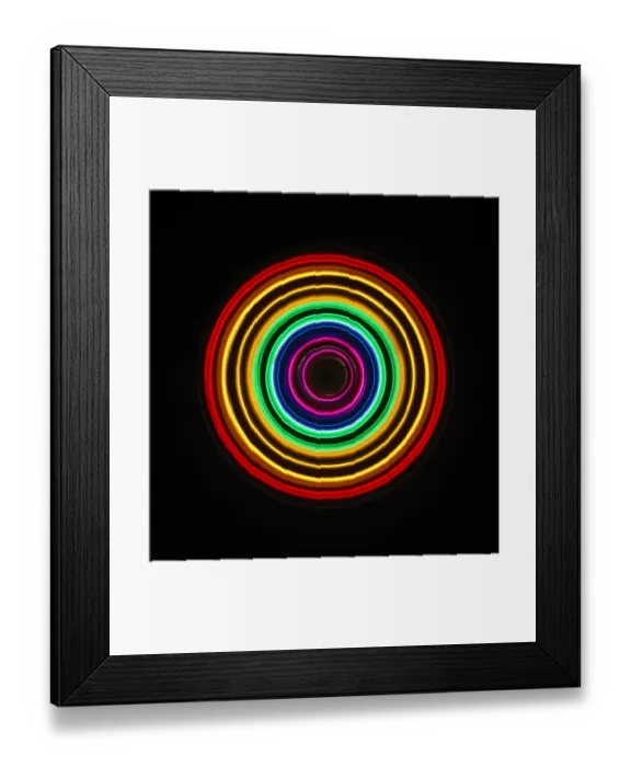 Framed Print : Traces of colored light Framed Print : Traces of colored light