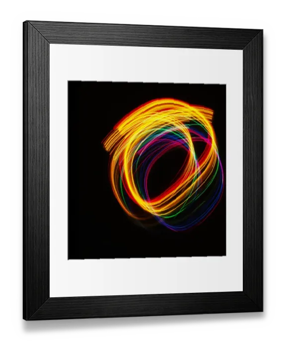Framed Print : Traces of colored light Framed Print : Traces of colored light