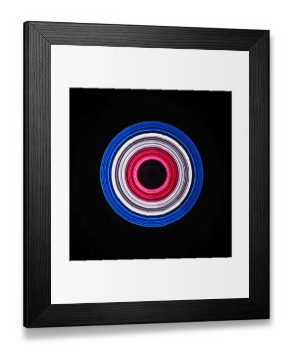 Framed Print : Traces of colored light Framed Print : Traces of colored light