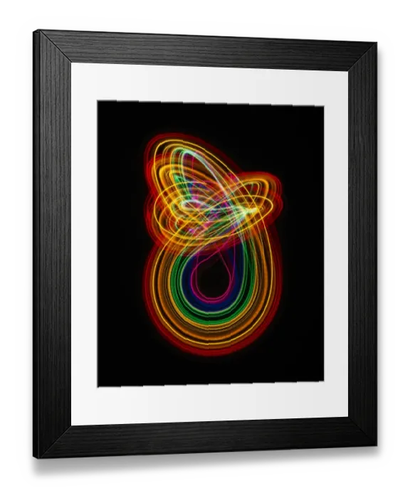 Framed Print : Traces of colored light Framed Print : Traces of colored light