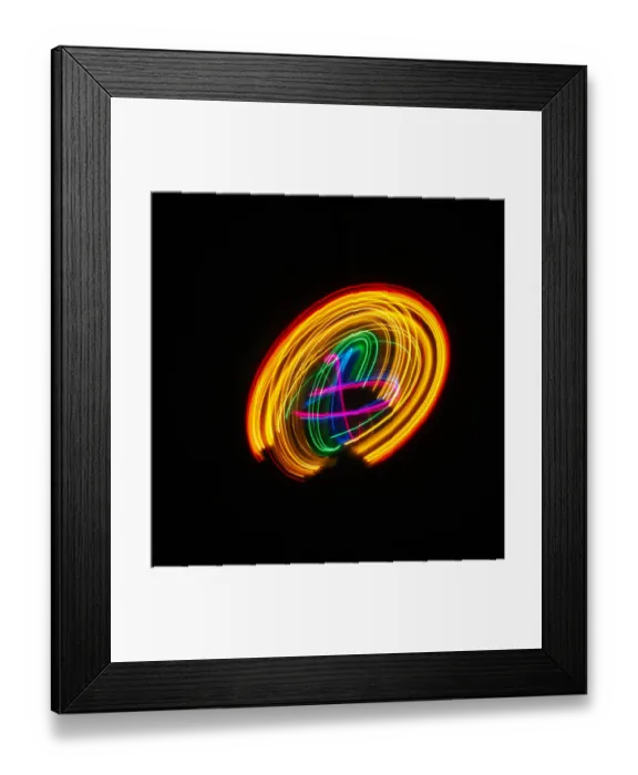 Framed Print : Traces of colored light Framed Print : Traces of colored light