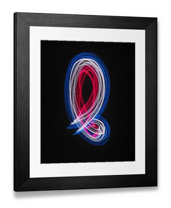 Framed Print : Traces of colored light Framed Print : Traces of colored light