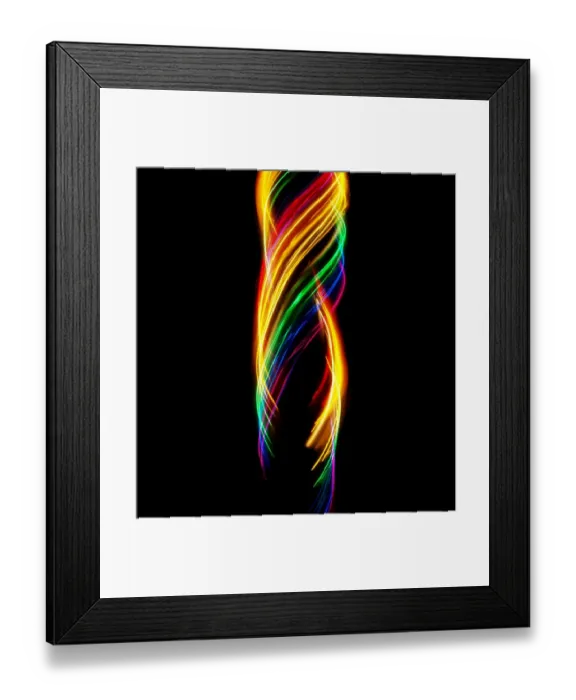 Framed Print : Traces of colored light Framed Print : Traces of colored light