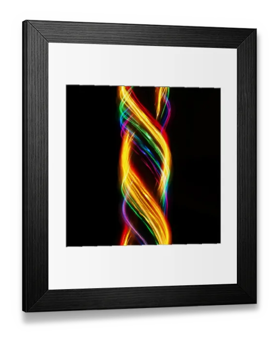 Framed Print : Traces of colored light Framed Print : Traces of colored light