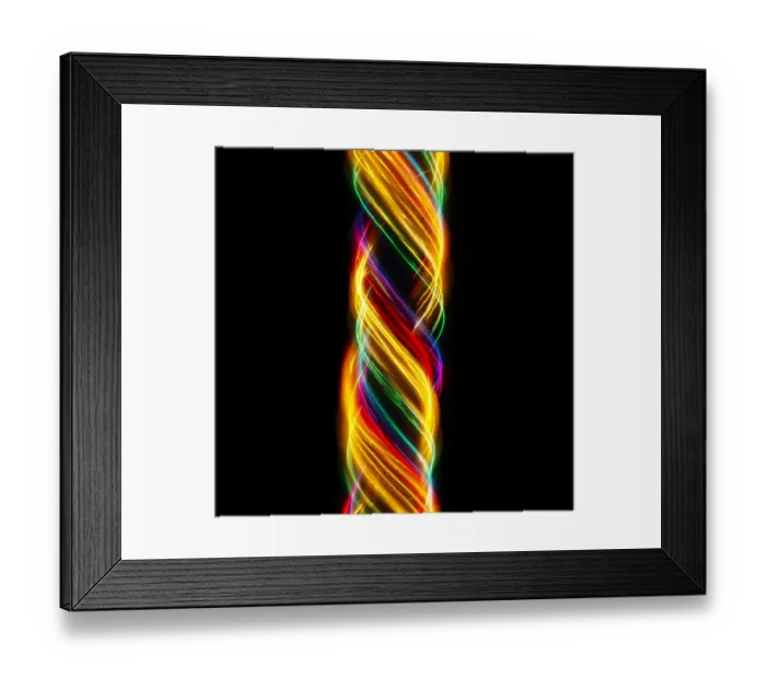 Framed Print : Traces of colored light Framed Print : Traces of colored light