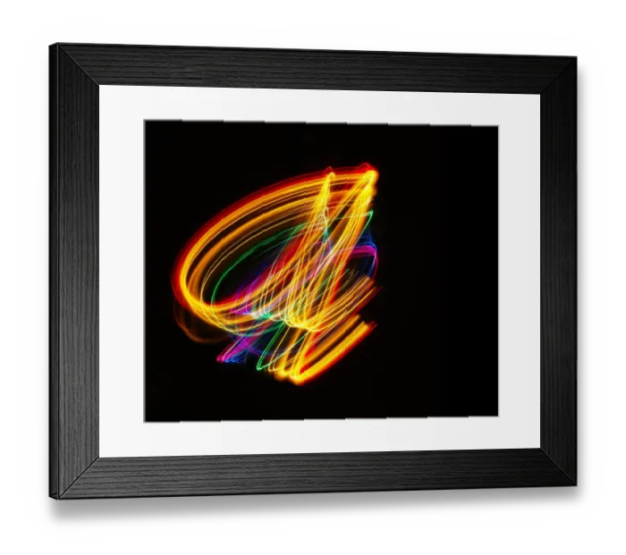 Framed Print : Traces of colored light Framed Print : Traces of colored light