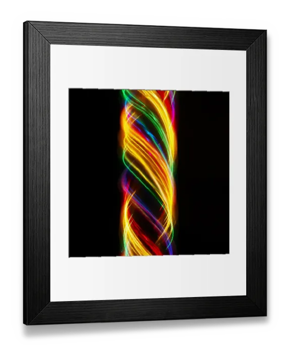 Framed Print : Traces of colored light Framed Print : Traces of colored light