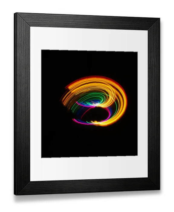 Framed Print : Traces of colored light Framed Print : Traces of colored light