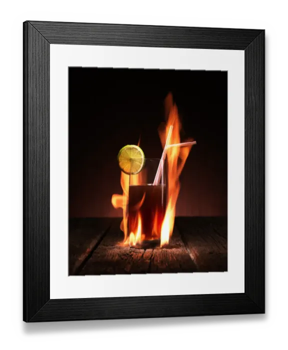 Framed Print : Fire Drinks Framed Print : Fire Drinks