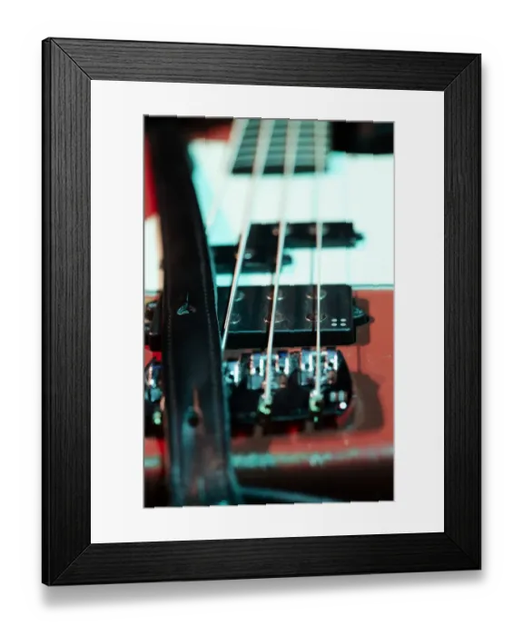 Framed Print : Detail of electric bass at a concert Framed Print : Detail of electric bass at a concert