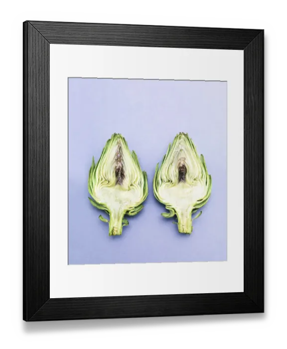 Framed Print : Artichoke halves Framed Print : Artichoke halves