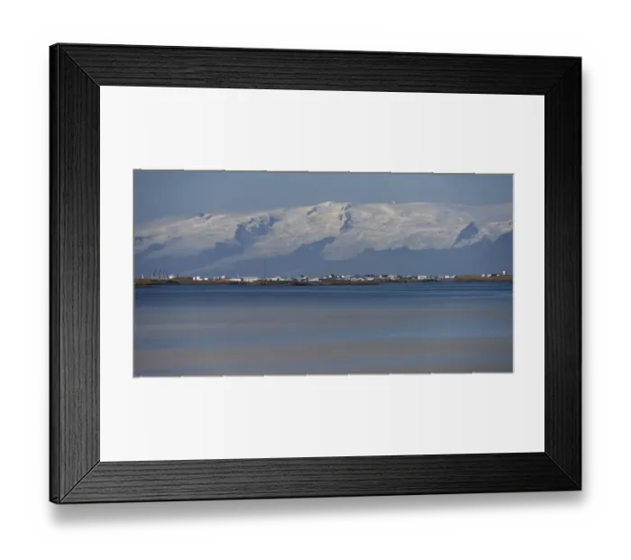 Framed Print : Town of Hofn in front of the Vatnajokull glacier, Iceland Framed Print : Town of Hofn in front of the Vatnajokull glacier, Iceland