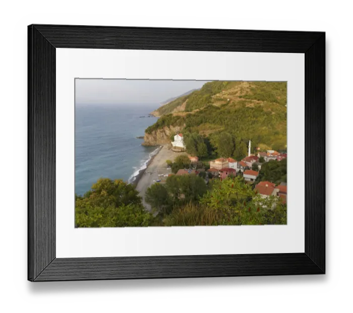 Framed Print : Village of Akbayir, Kure Mountains, Black Sea, near Cide, Kastamonu Province, Black Sea Region, Turkey Framed Print : Village of Akbayir, Kure Mountains, Black Sea, near Cide, Kastamonu Province, Black Sea Region, Turkey