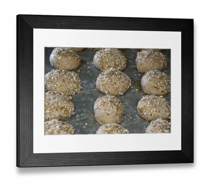 Framed Print : Formed dough for wholemeal rolls, Schwaz, Tyrol, Austria Framed Print : Formed dough for wholemeal rolls, Schwaz, Tyrol, Austria