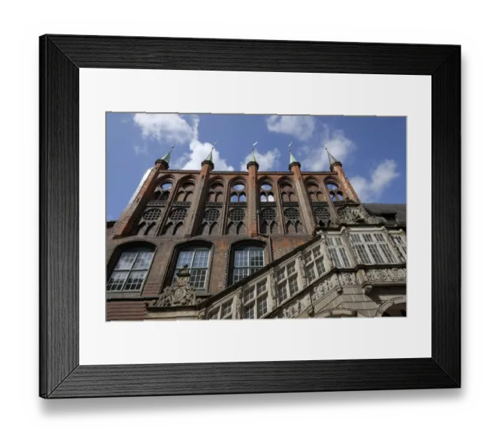 Framed Print : The town hall with the Renaissance staircase, Lubeck, Schleswig-Holstein, Germany Framed Print : The town hall with the Renaissance staircase, Lubeck, Schleswig-Holstein, Germany