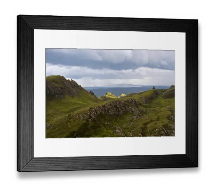 Framed Print : Rocky landscape of Quiraing, Trotternish Ridge, Isle of Skye, Inner Hebrides, Scotland, United Kingdom Framed Print : Rocky landscape of Quiraing, Trotternish Ridge, Isle of Skye, Inner Hebrides, Scotland, United Kingdom