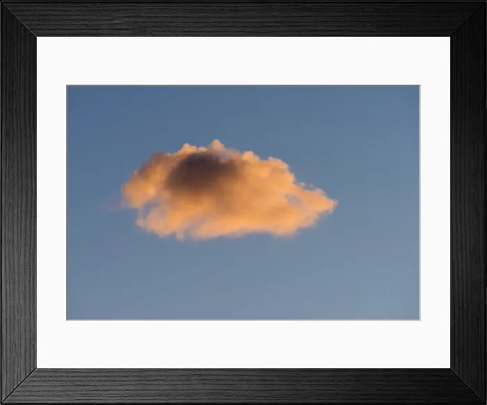 Framed Print : Cloud illuminated by the setting sun, Iceland Framed Print : Cloud illuminated by the setting sun, Iceland
