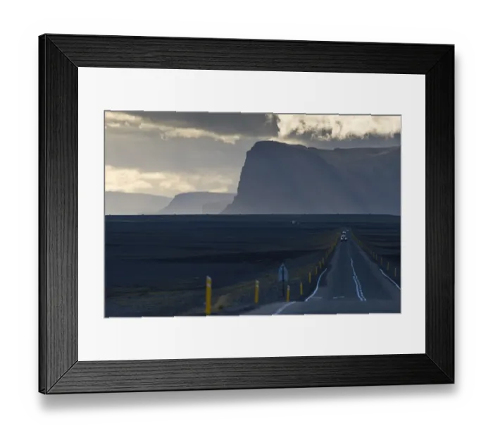 Framed Print : Ring Road, Lomagnupur mountain, Skeioararsandur, South Coast, Iceland Framed Print : Ring Road, Lomagnupur mountain, Skeioararsandur, South Coast, Iceland