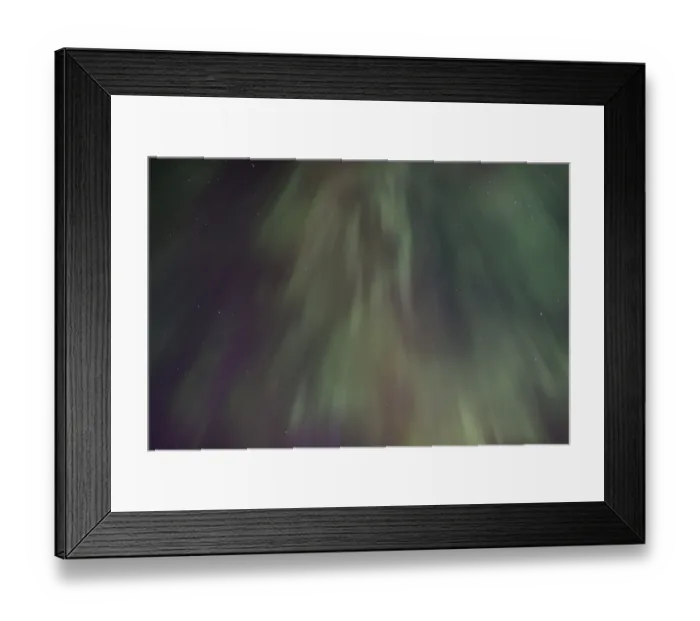 Framed Print : Strong Northern Lights, Highlands of Iceland, Northeastern Region, Iceland