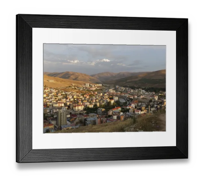 Framed Print : City of Bayburt, Black Sea Region, Turkey