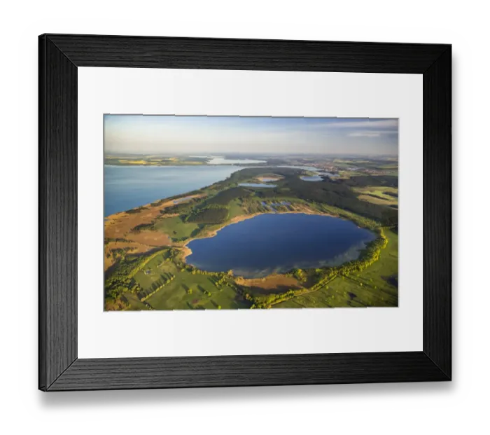 Framed Print : Aerial view, Waren National Park, Waren, Mecklenburg Lake District or Mecklenburg Lakeland, Mecklenburg-Western Pomerania, Germany Framed Print : Aerial view, Waren National Park, Waren, Mecklenburg Lake District or Mecklenburg Lakeland, Mecklenburg-Western Pomerania, Germany