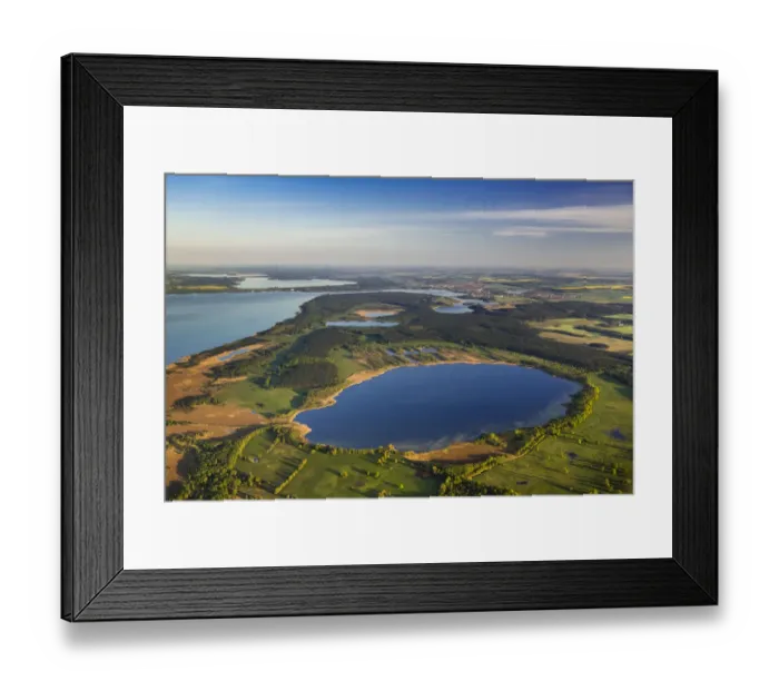 Framed Print : Aerial view, Waren National Park, Waren, Mecklenburg Lake District or Mecklenburg Lakeland, Mecklenburg-Western Pomerania, Germany Framed Print : Aerial view, Waren National Park, Waren, Mecklenburg Lake District or Mecklenburg Lakeland, Mecklenburg-Western Pomerania, Germany
