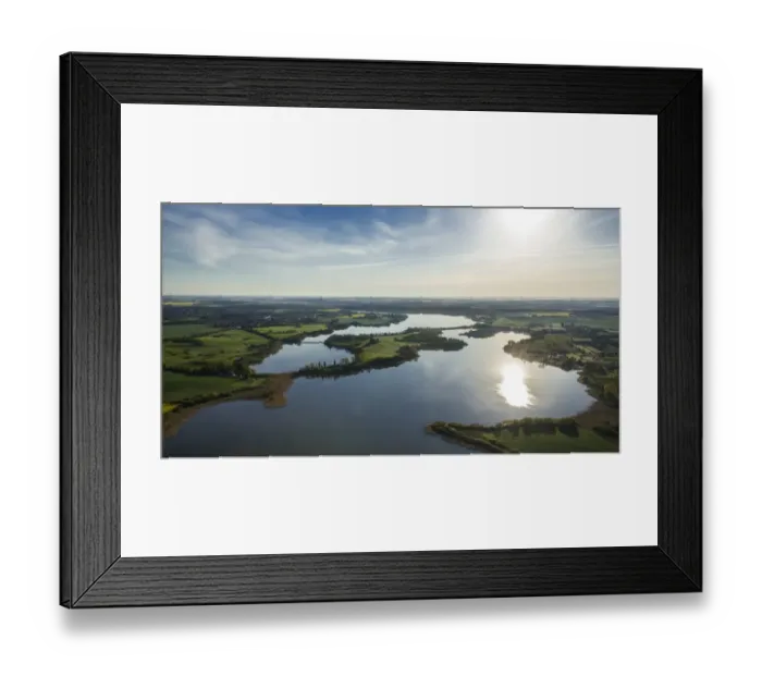 Framed Print : Aerial view, Gutower Moor and Schoninsel island near Gustrow, Gutow, Mecklenburg Lake District, Mecklenburg-Western Pomerania, Germany Framed Print : Aerial view, Gutower Moor and Schoninsel island near Gustrow, Gutow, Mecklenburg Lake District, Mecklenburg-Western Pomerania, Germany