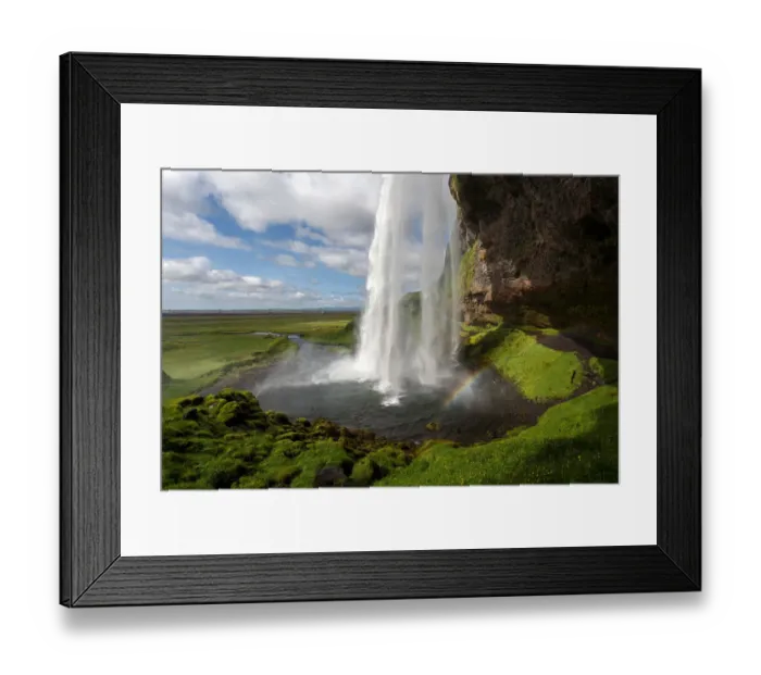 Framed Print : Seljalandsfoss waterfall, Iceland
