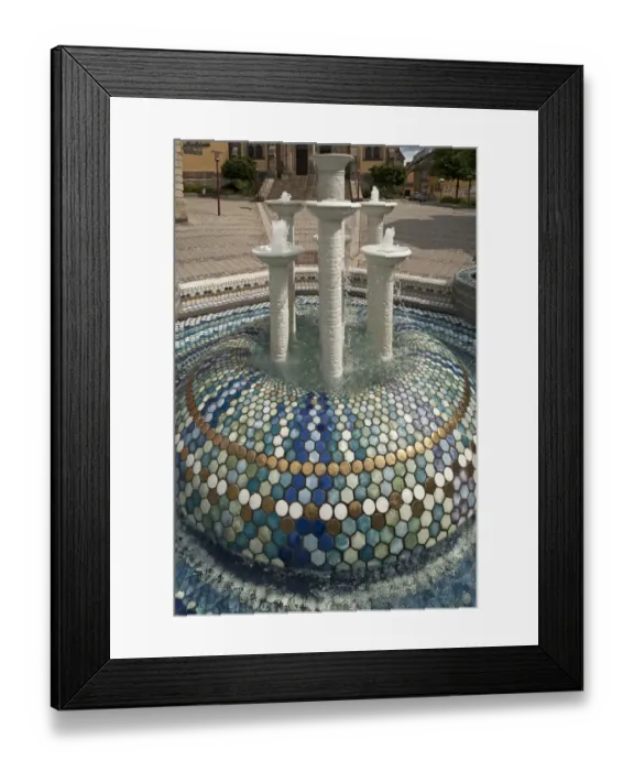 Framed Print : Porcelain fountain, Selb, Upper Franconia, Bavaria, Germany Framed Print : Porcelain fountain, Selb, Upper Franconia, Bavaria, Germany
