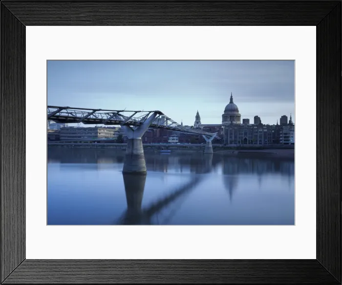 Framed Print : Millenium Bridge, River Thames and St Pauls Cathedral, London, England, United Kingdom Framed Print : Millenium Bridge, River Thames and St Pauls Cathedral, London, England, United Kingdom