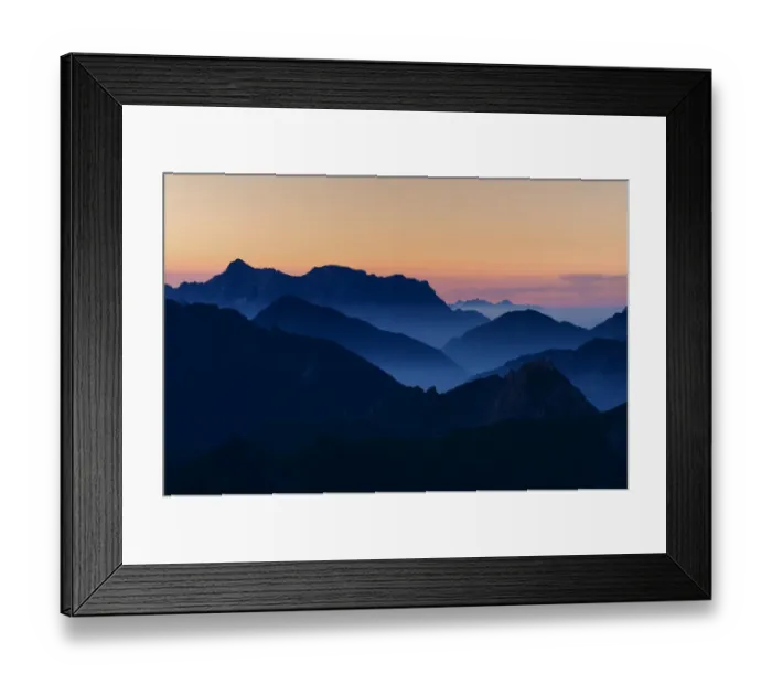 Framed Print : Sunrise above the Allgau Alps with peaks in steplike arrangement, Oberstdorf, Bavaria, Germany Framed Print : Sunrise above the Allgau Alps with peaks in steplike arrangement, Oberstdorf, Bavaria, Germany