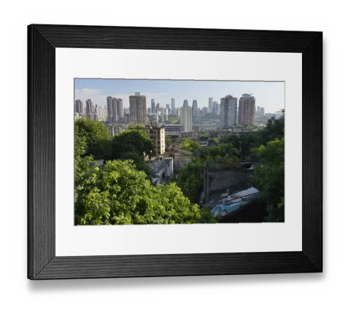 Framed Print : New and old skyscrapers, Chongqing, China Framed Print : New and old skyscrapers, Chongqing, China