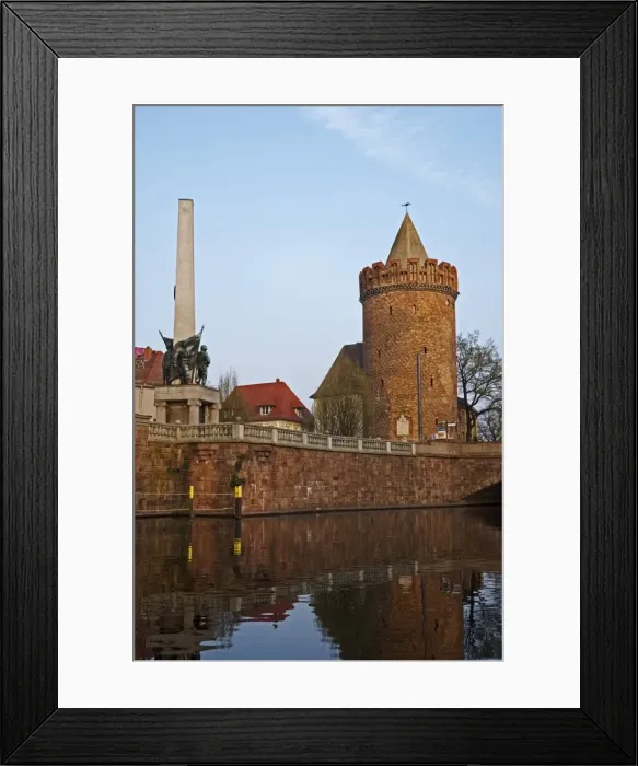 Framed Print : Steintorturm tower in Brandenburg an der Havel, Brandenburg, Germany
