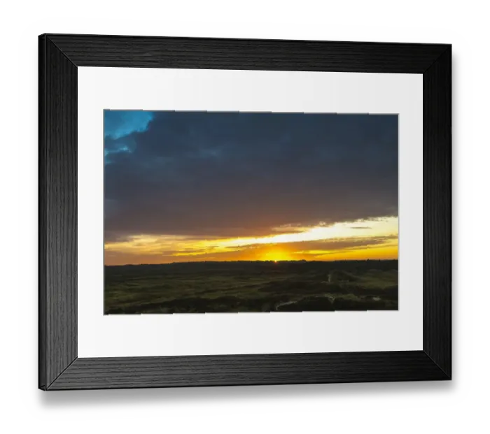 Framed Print : Sunrise over dunes and heathland, Henne, Region of Southern Denmark, Denmark Framed Print : Sunrise over dunes and heathland, Henne, Region of Southern Denmark, Denmark